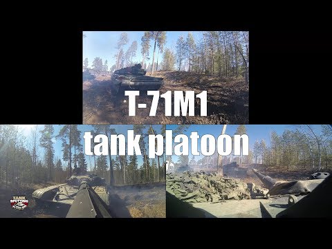 T-72M1 Tank Platoon Triple Camera 1.5.2017 FIRST combat show - Parola Armour Museum