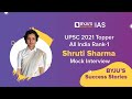 Shruti Sharma AIR 1 UPSC IAS 2021 Topper BYJU S IAS Tablet Learning Program Student