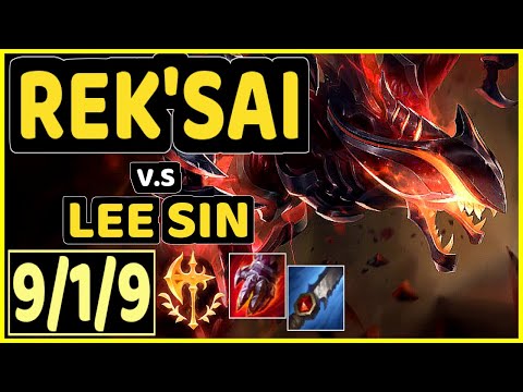 SKEANZ (REK'SAI) vs LEE SIN - 9/1/9 KDA JUNGLE CHALLENGER GAMEPLAY - EUW