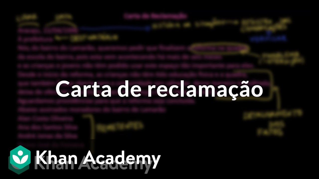 Carta de reclamação