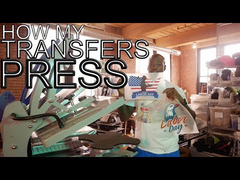 How my DTF transfers press