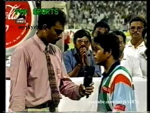 Tendulkar Post Match Interview after scoring 134 runs against Australia 1998.