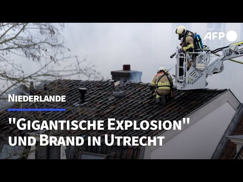 Utrecht: "Gigantische Explosion" und Brand | AFP