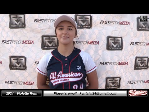 2024 Violette Kent 4.0 GPA - Middle Infielder and Outfielder Softball Skills Video - AASA Mortimer