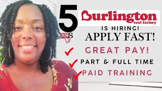 Burlington is hiring!! Part & Full Time.  Great Pay Remote Jobs