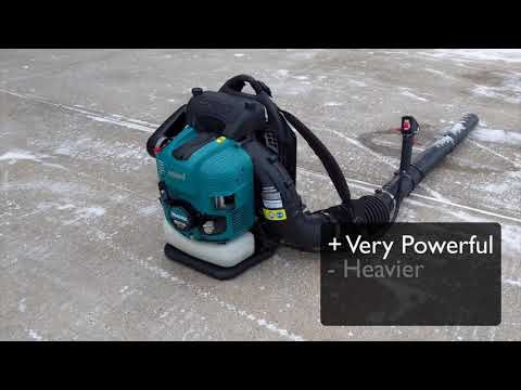 Dewalt V40 vs Makita MM4 - Backpack Blower Showdown