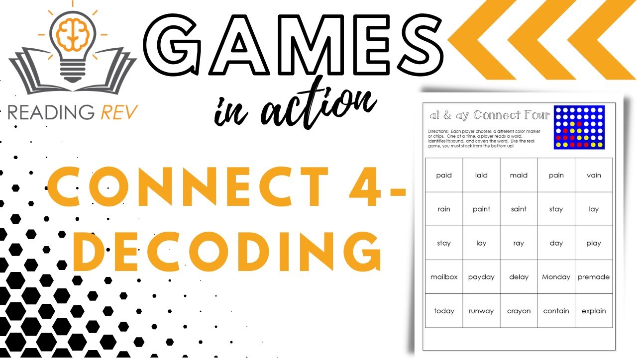 Connect 4 Reading Rev Game- Decoding