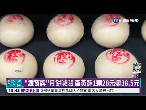 "鐵窗牌"月餅喊漲 蛋黃酥1顆28元變38.5元
