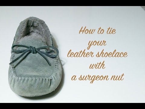 How to tie shoelace