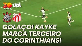 GOLAÇO DO CORINTHIANS! KAYKE TABELA COM MEMPHIS E MANDA NO ÂNGULO DO GOLEIRO DO CAPIVARIANO
