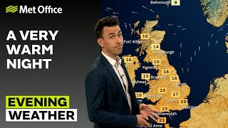 20/06/2025 - Warm and fine - Evening Weather Forecast UK – Met Office Weather