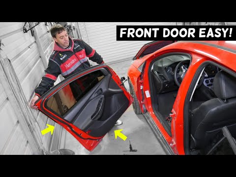 HOW TO REPLACE FRONT DOOR ON A CAR, EASY