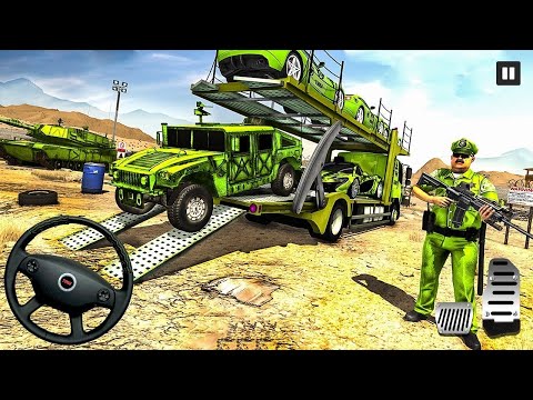 US Army Truck Transporter Driving 3D - Cargo Vehicle Airplane Simulator 2024 - Android GamePlay