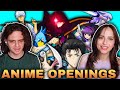 REACTING To ANIME OPENINGS For The FIRST TIME