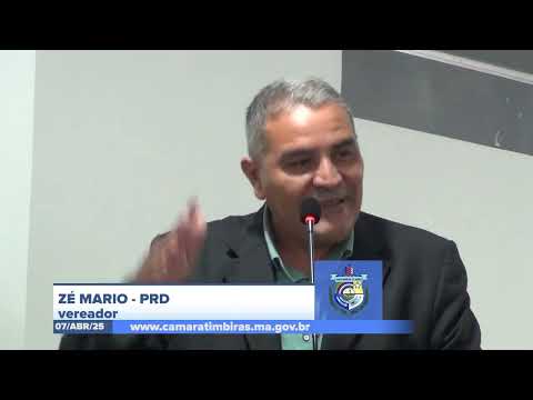  SESSÃO DIA 07/04/2025 – PRONUNCIAMENTO DO VEREADOR ZÉ MÁRIO