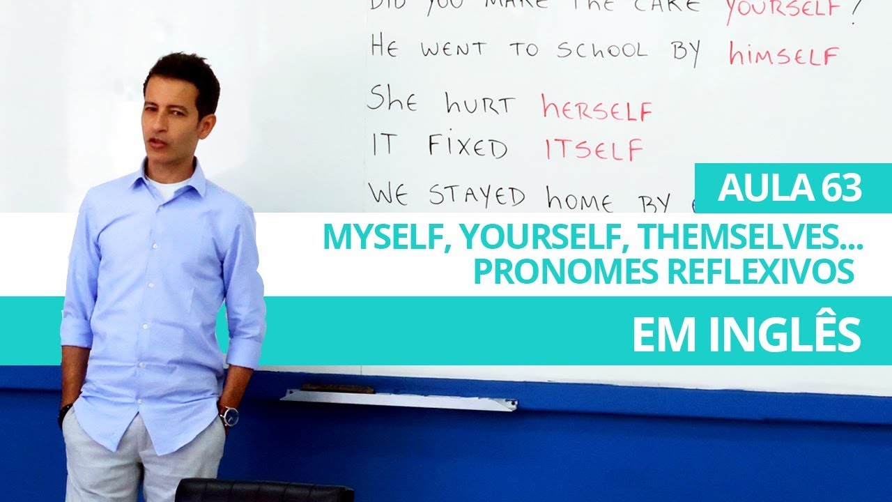 PRONOMES REFLEXIVOS EM INGLÊS - AULA 63 PARA INICIANTES - PROFESSOR KENNY