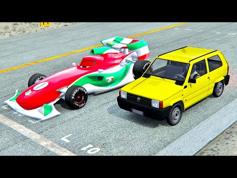 Francesco Bernoulli vs Fiat Panda Monster - Drag Race