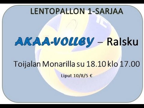 Akaa Volley - RaIsku Ykkössarja 18.10.15 klo 17.00
