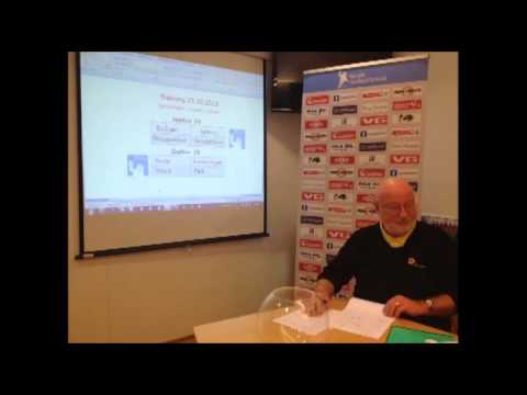 Trekning semifinaler junior og senior. 25.okt 2012