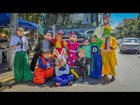 CARRETA CONEXÃO DA ALEGRIA NO SUPER DOMINGO DE MANHÃ • Bastidores com melhores personagens ✅🚂