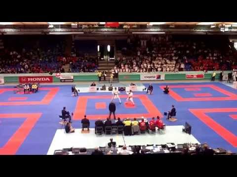 42nd Junior European karate championships - u21 kumite male -84kg - Jessie Da Costa vs Garibovic