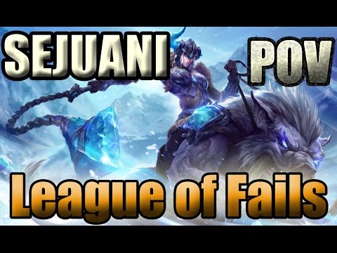 League of Legends FAIL - Tristana + Jinx VS Sejuani