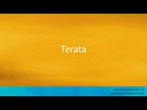 Pronunciation of the word(s) "Terata".