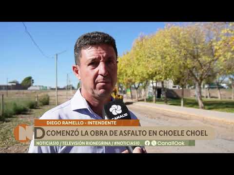 Comenzó la obra de asfalto en Choele Choel