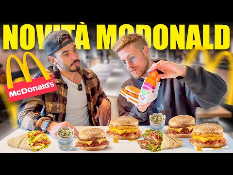 PROVIAMO TUTTE LE NOVITÀ PIÙ INCREDIBILI DEL MCDONALD'S - SIAMO RIMASTI SENZA PAROLE! (GUSTOSO)