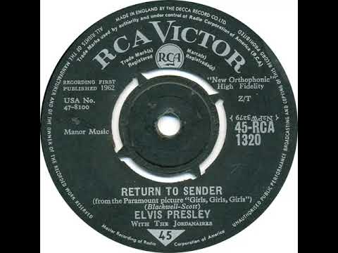 (36a) Elvis Presley with The Jordanaires - Return To Sender