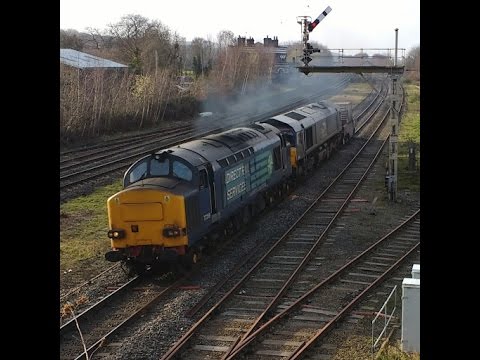 Holywell Junction 13.3.2017 - DRS 37259 & 66423 Valley flasks - Class 37 66 - clag