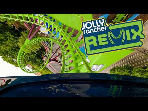 Front row point of view footage of Jolly Rancher Remix