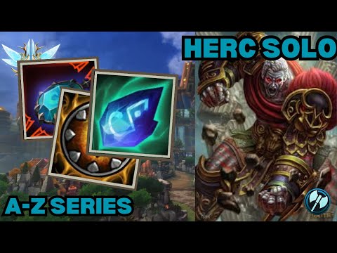 Solo Lane Demolition! - Hercules A-Z Grandmasters Solo Smite