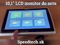 Monitor 10,1" - DVD / USB / SD s držiakom na opierku - Video Youtube