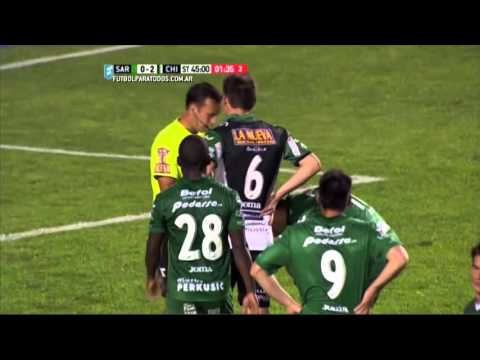 Gol de Nuñez. Sarmiento 1 - Chicago 2. Fecha 29. Primera División 2015. FPT.
