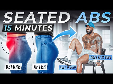 Lose BELLY FAT Sitting Down | 15 Min Seated Abs Workout For Women!