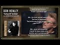DON HENLEY - The Heart of The Matter with Lyrics