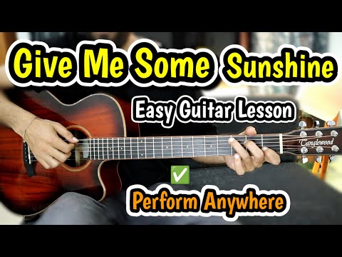 Give Me Some Sunshine - 3 Idiots - Easy Guitar Lesson Beginners - Perform In School College Office
