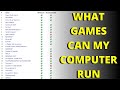 Check which games are compatible with your pc Can my PC run it What games can I play on my computer