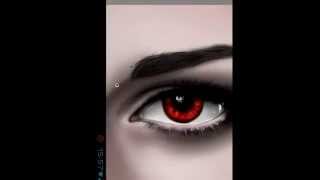 speed painting avec mon galaxy note ( 2 ) bella ( twilight breakingdawn )