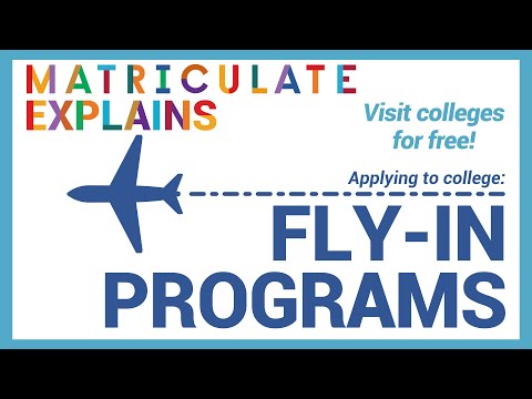 Fly-In Programs - How to Visit Colleges for Free — Matriculate Explains