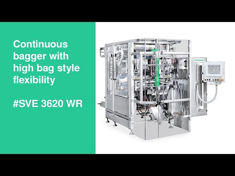 SVE 3620 WR: Continuous bagger with high bag style flexibility