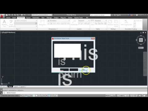 Using Annotative Text in AutoCAD