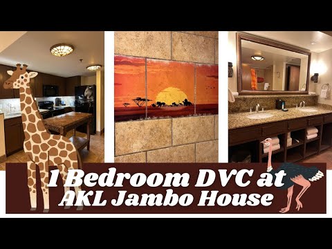 🦒 DVC 1 Bedroom Resort View Villa Tour at Animal Kingdom Lodge Jambo House | Disney Vacation Club 🦓
