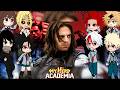 МНА React To The Winter Soldier AU BNHA MHA GCRV