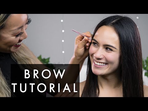 MAC Cosmetics - Basic Eyebrow Tutorial - how to tweeze, shape and define your eyebrows at home