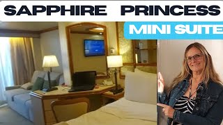 Discover the SPACIOUS Sapphire Princess Mini Suite Cabin