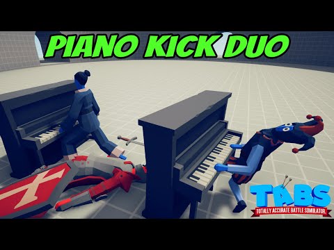 🎹Piano Kick Duo! Taekwondo & Jester vs EVERY FACTION - Totally Accurate Battle Simulator TABS Mod