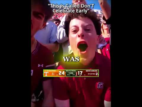 Tennessee Thought They Had Won… Then THIS Happened 😳🏈#SouthCarolina #TennesseeFootball #CFB #shorts
