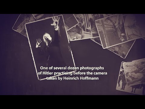 Hitler rehearsing before the camera